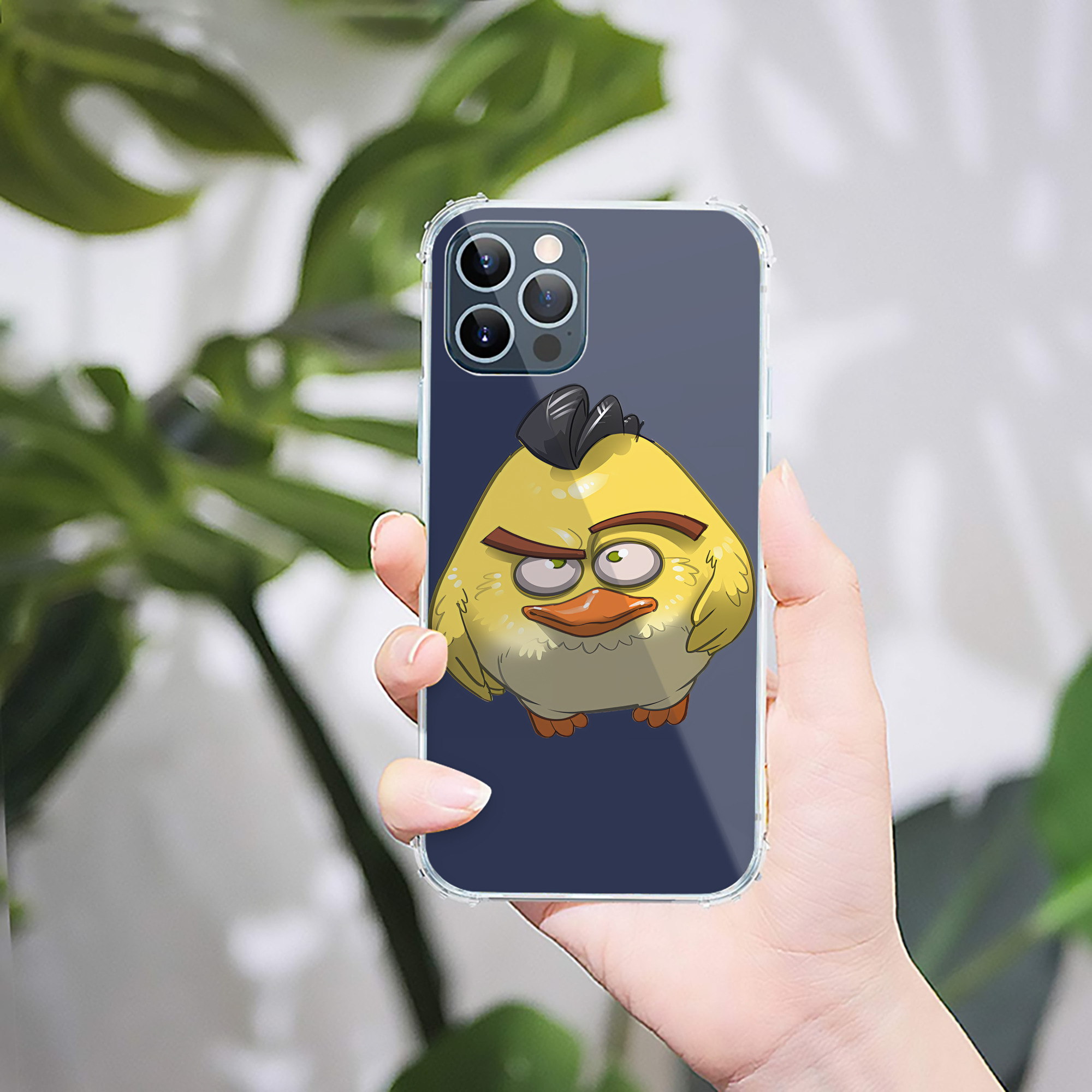 （画像用） Angry Birds アングリーバード 【iPhone 12シリーズ対応】透明スマホケース（クリアソフトケース）